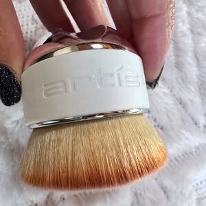 Artis White and Chrome Palm Makeup Brush